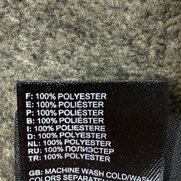 The North Face Men’s 3XL Brown Quarter Zip Fleece Pullover Hiking Outdoor - Picture 10 of 10